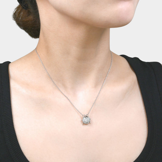 Diamond lady bug pendant