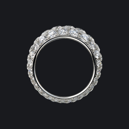 Diamond full eternity pave ring 4.3ct