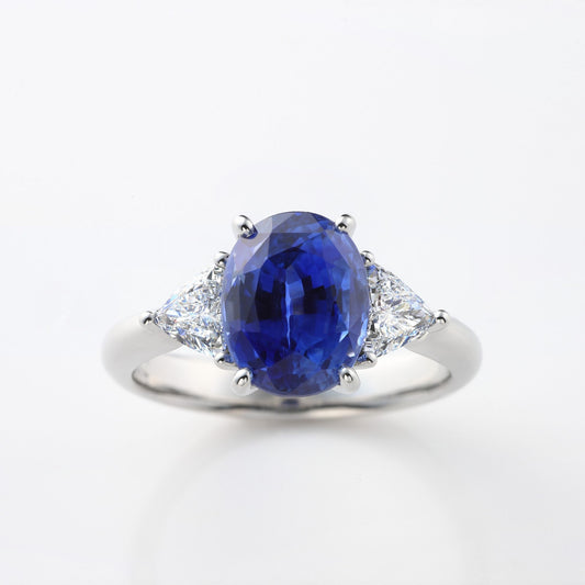 Sapphire diamond ring