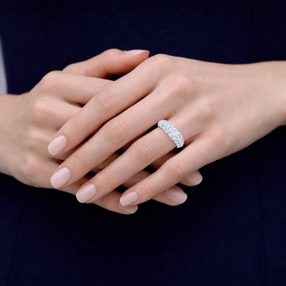 Diamond pave ring 3.0ct