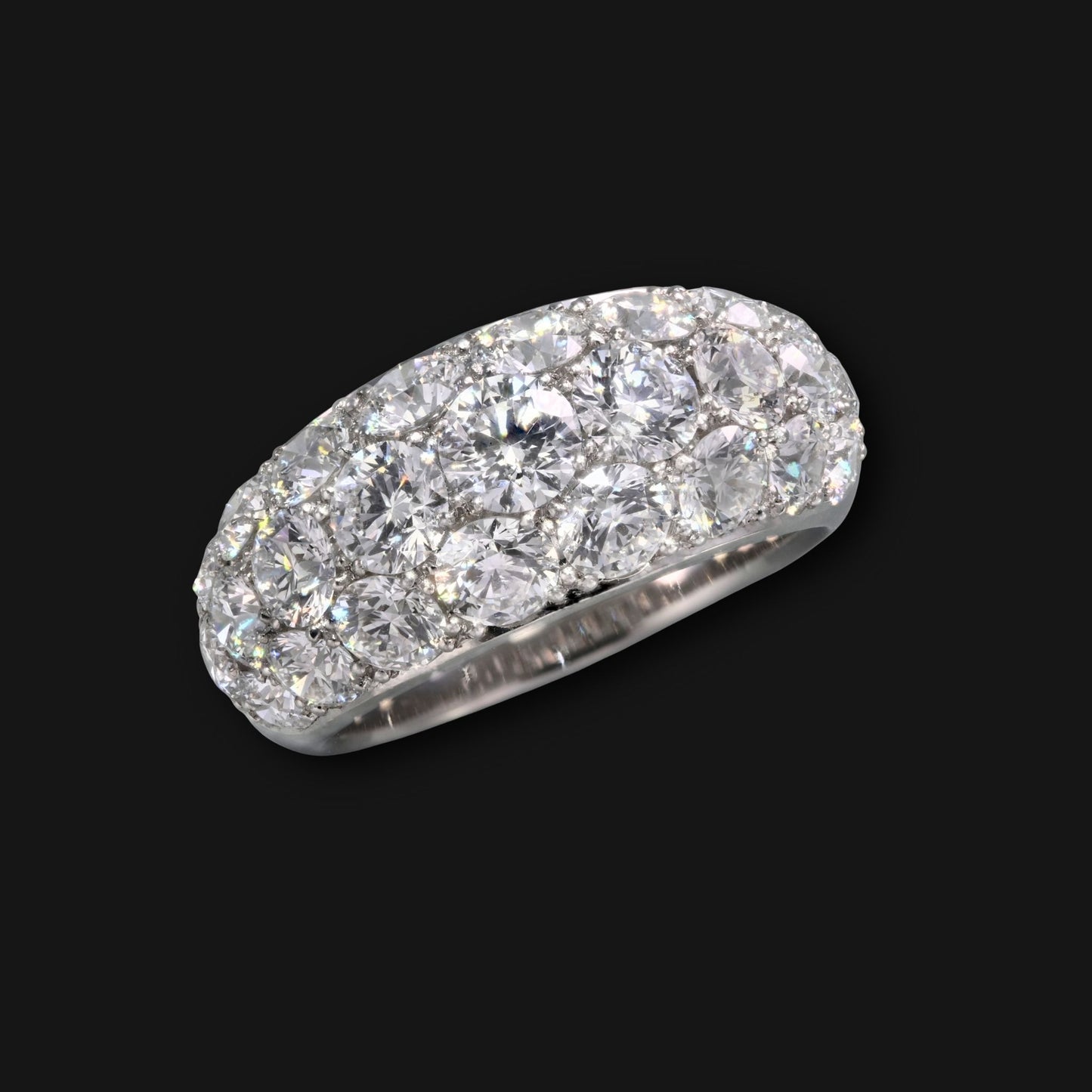 Diamond pave ring 4.0ct