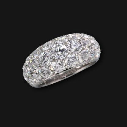 Diamond pave ring 4.0ct