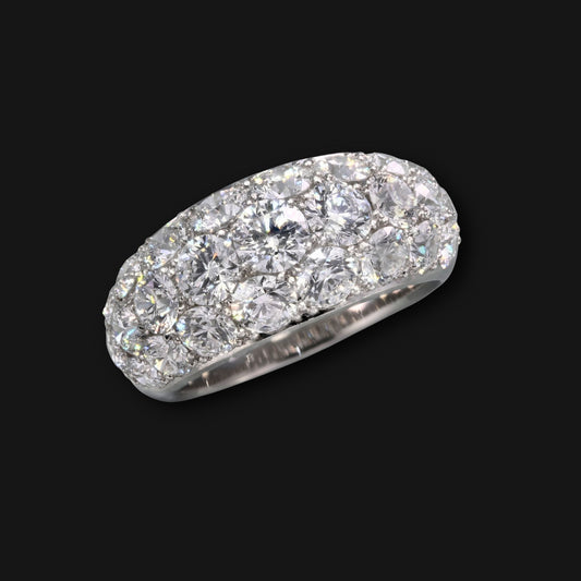 Diamond pave ring 4.0ct