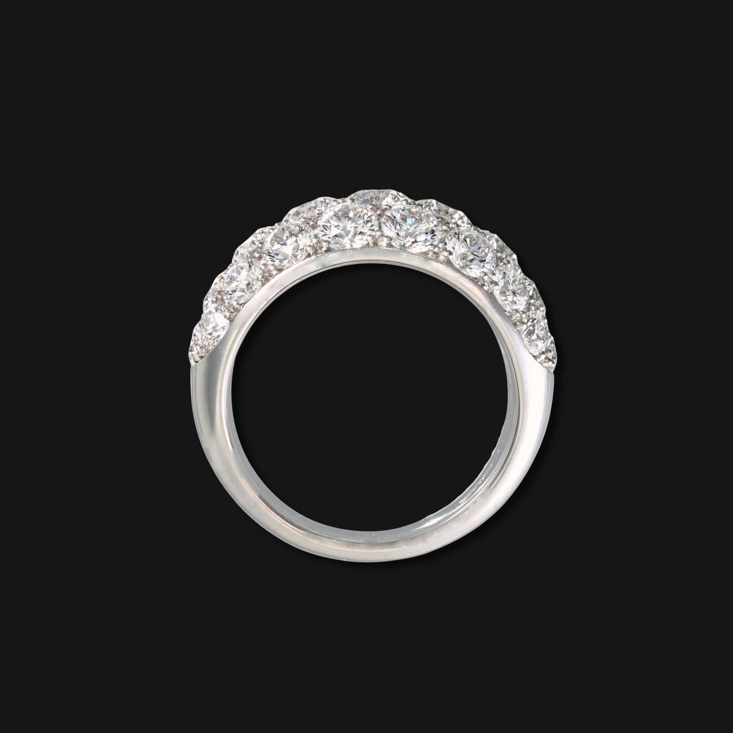 Diamond pave ring 4.0ct