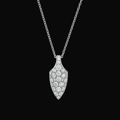 Diamond arrow pave pendant 1.0ct