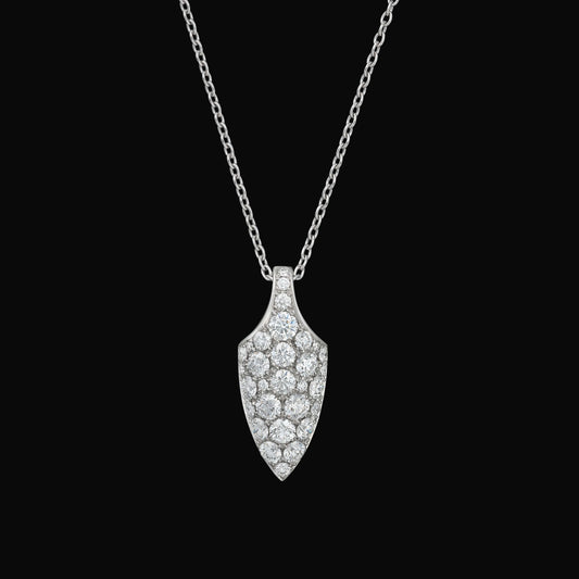 Diamond arrow pave pendant 1.0ct