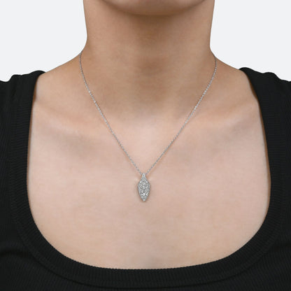 Diamond arrow pave pendant 1.0ct