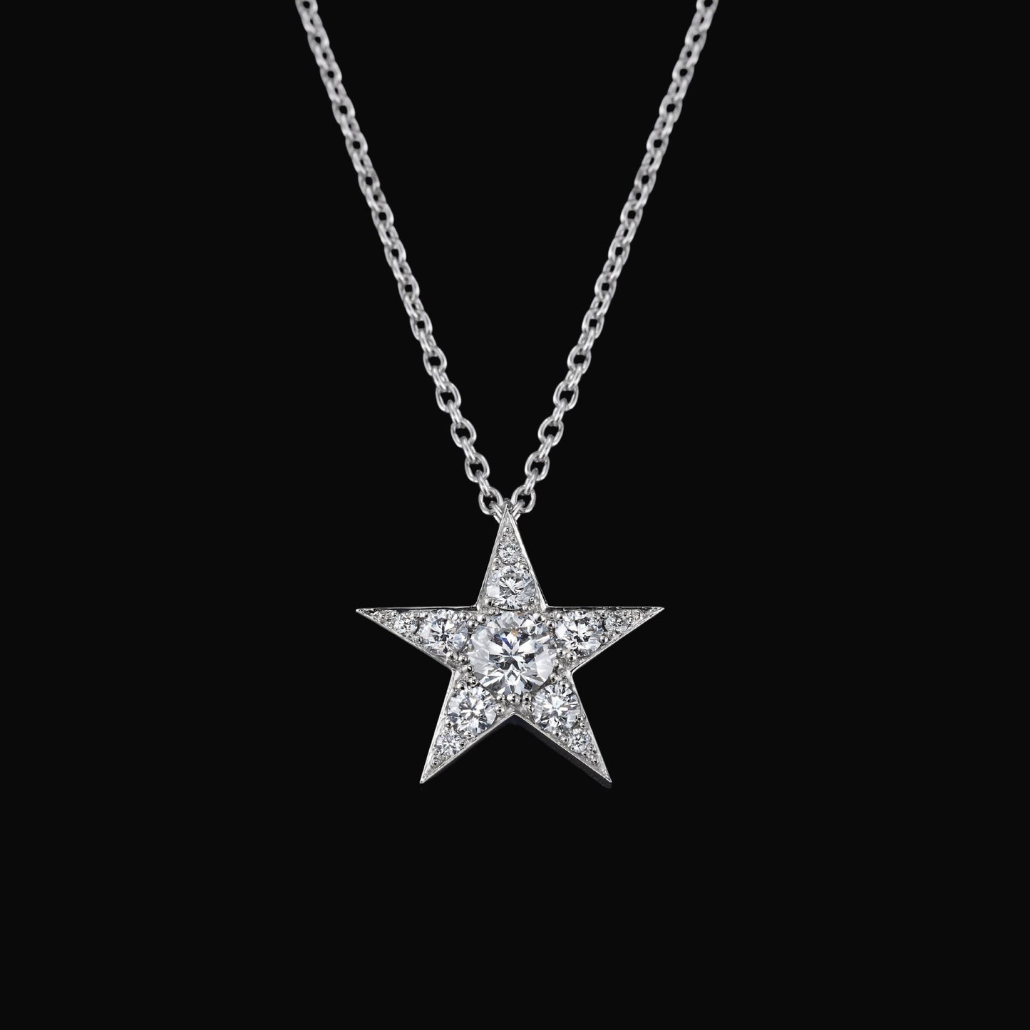 Diamond star pendant