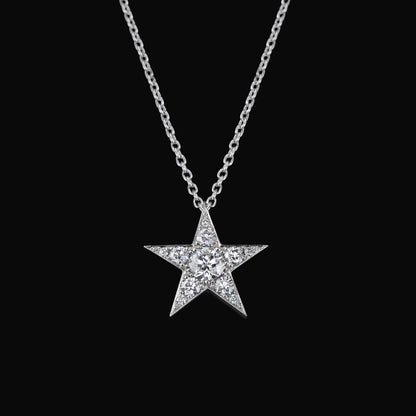 Diamond star pendant