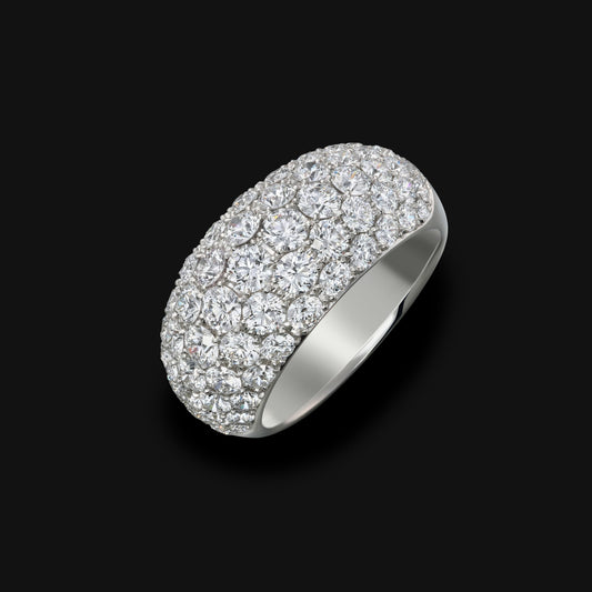 Diamond pave ring 3.0ct
