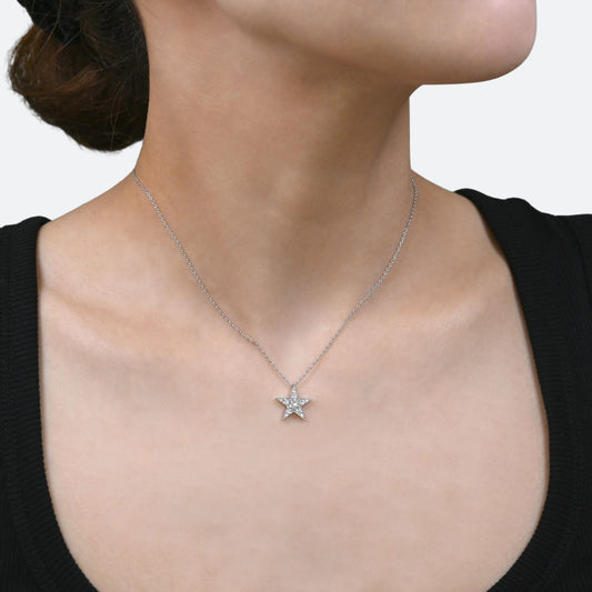 Diamond star pendant