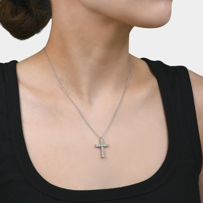 Diamond cross pendant 1.0ct