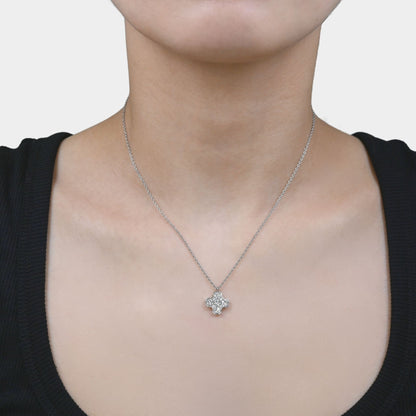 Diamond symmetry cross pendant 0.8ct
