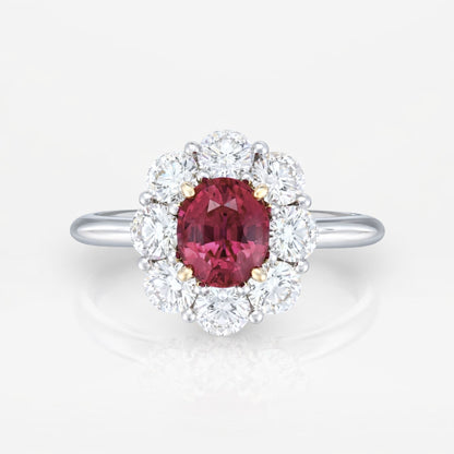 Ruby diamond ring