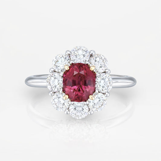 Ruby diamond ring