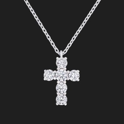 Diamond cross pendant 0.8ct