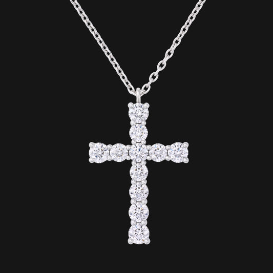 Diamond cross pendant 3.0ct