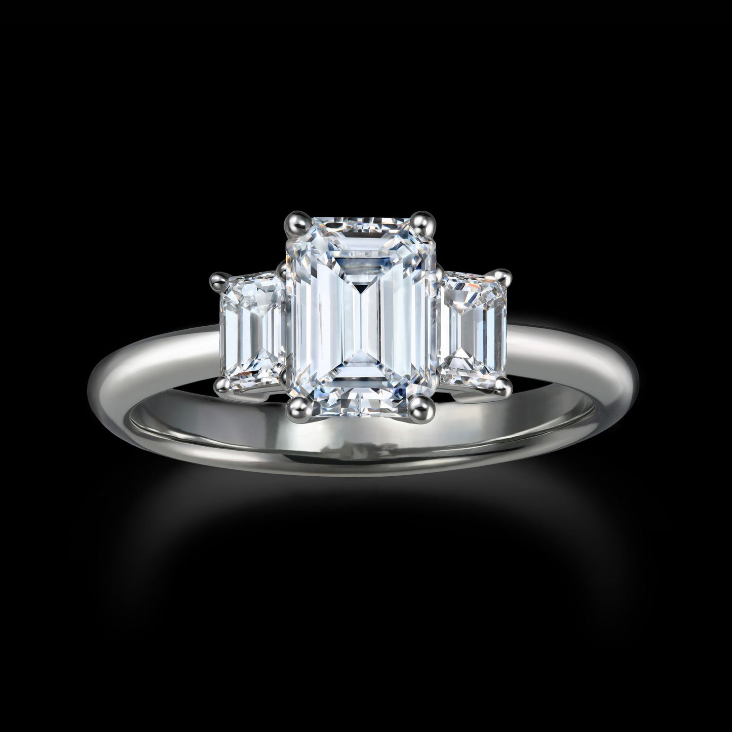 Emerald Cut Diamond Ring