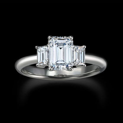 Emerald Cut Diamond Ring