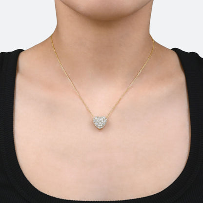 K18 Diamond Heart pave pendant 2.0ct