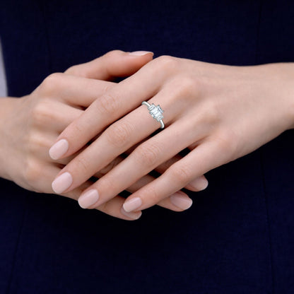 Emerald Cut Diamond Ring