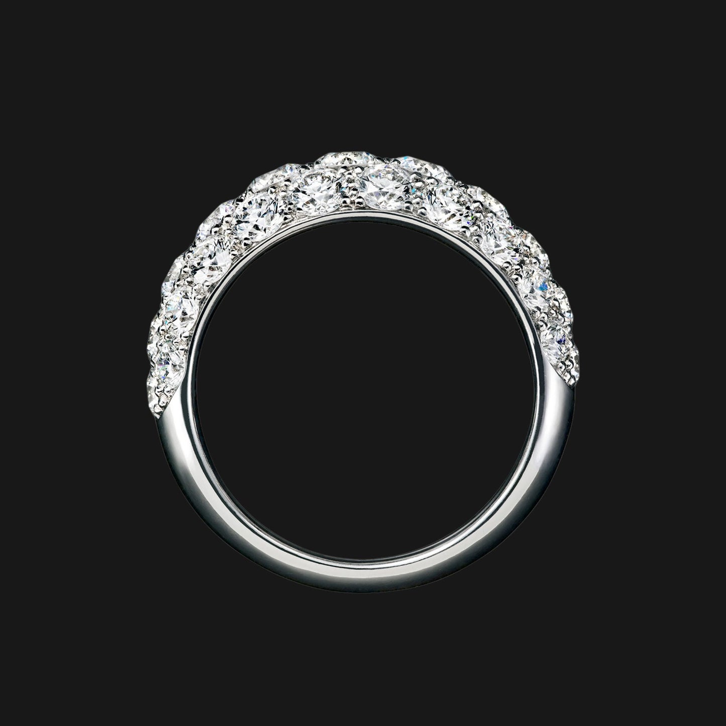 Diamond pave ring 3.0ct