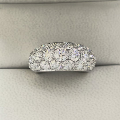 Diamond pave ring 4.0ct