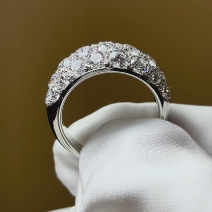 Diamond pave ring 4.0ct