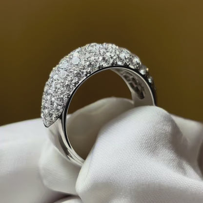 Diamond pave ring 3.0ct
