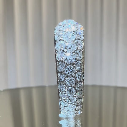 Diamond full eternity pave ring 4.3ct