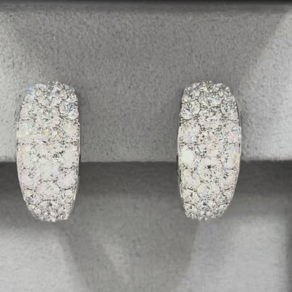 Diamond pave earrings 3.0ct