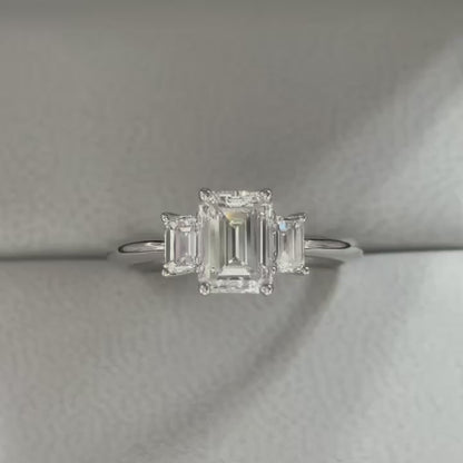 Emerald Cut Diamond Ring