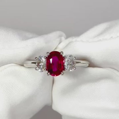 Ruby diamond ring