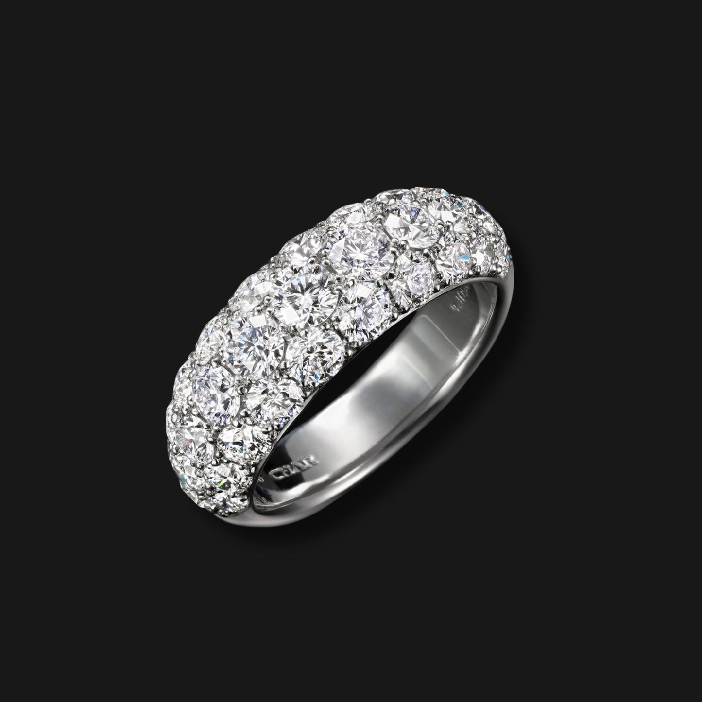 Diamond pave ring 3.0ct