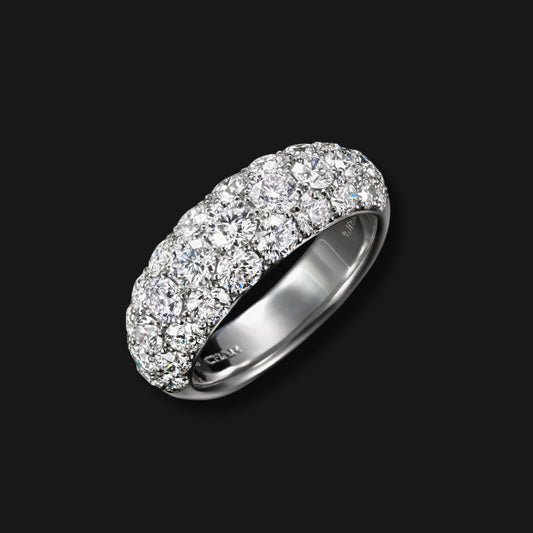 Diamond pave ring 3.0ct